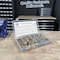 Boltsandnuts.Com Inch Grade 8 Hex Cap Screws, Nuts, Flat & Lock Washers Zinc Yellow USA Made Hardware - 380 PCS Assortment Kit #480 - alternate 2